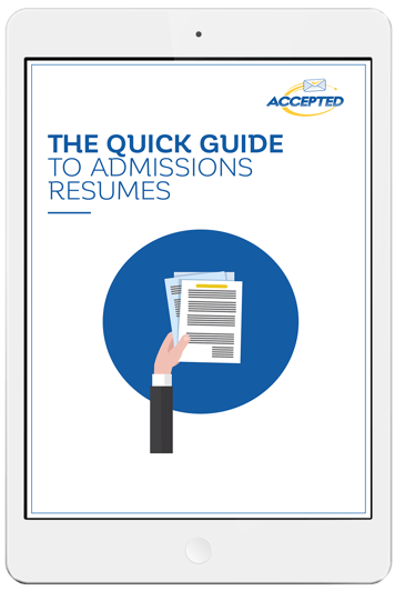 admissions resumes